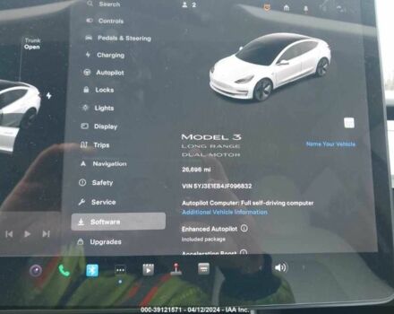 Білий Тесла Модель 3, об'ємом двигуна 0 л та пробігом 42 тис. км за 13575 $, фото 9 на Automoto.ua