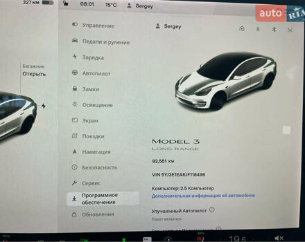 Білий Тесла Модель 3, об'ємом двигуна 0 л та пробігом 95 тис. км за 17999 $, фото 14 на Automoto.ua