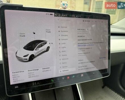 Белый Тесла Модель 3, объемом двигателя 0 л и пробегом 200 тыс. км за 18000 $, фото 11 на Automoto.ua