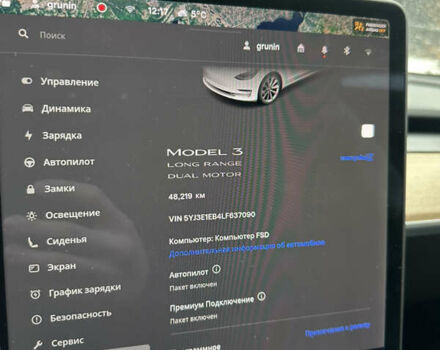 Білий Тесла Модель 3, об'ємом двигуна 0 л та пробігом 48 тис. км за 21000 $, фото 13 на Automoto.ua