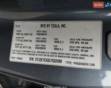 Білий Тесла Модель 3, об'ємом двигуна 0 л та пробігом 100 тис. км за 6000 $, фото 12 на Automoto.ua