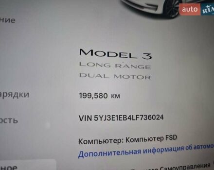 Белый Тесла Модель 3, объемом двигателя 0 л и пробегом 199 тыс. км за 15999 $, фото 5 на Automoto.ua