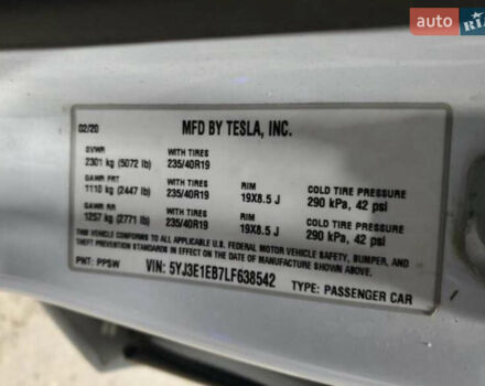 Белый Тесла Модель 3, объемом двигателя 0 л и пробегом 190 тыс. км за 11500 $, фото 11 на Automoto.ua