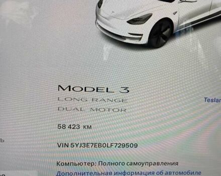 Білий Тесла Модель 3, об'ємом двигуна 0 л та пробігом 58 тис. км за 23000 $, фото 4 на Automoto.ua