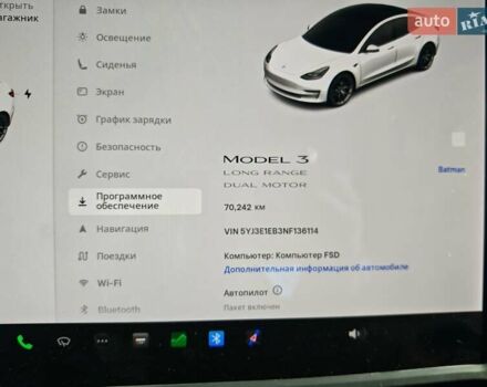 Білий Тесла Модель 3, об'ємом двигуна 0 л та пробігом 70 тис. км за 23500 $, фото 39 на Automoto.ua