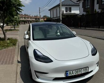 Белый Тесла Модель 3, объемом двигателя 0 л и пробегом 79 тыс. км за 21500 $, фото 1 на Automoto.ua