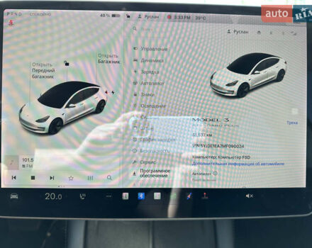 Тесла Модель 3 2021 в Днепре (Днепропетровске) на Automoto.ua Белый Тесла Модель 3, объемом двигателя 0 л и пробегом 51 тыс. км за 19999 $, фото 15 на Automoto.ua