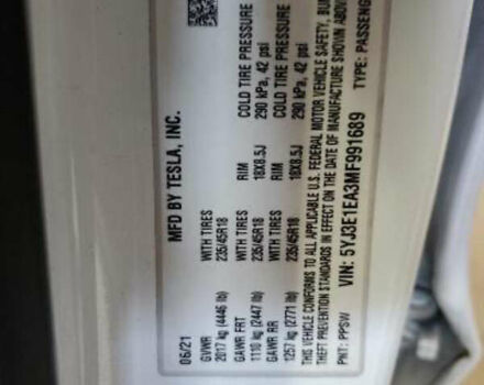 Белый Тесла Модель 3, объемом двигателя 0 л и пробегом 38 тыс. км за 12800 $, фото 7 на Automoto.ua