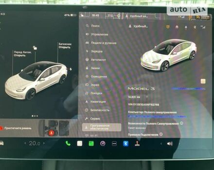 Белый Тесла Модель 3, объемом двигателя 0 л и пробегом 14 тыс. км за 24400 $, фото 22 на Automoto.ua
