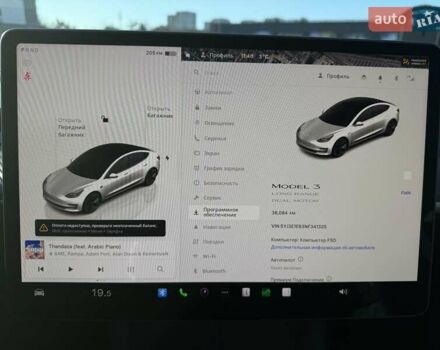 Белый Тесла Модель 3, объемом двигателя 0 л и пробегом 38 тыс. км за 24300 $, фото 9 на Automoto.ua