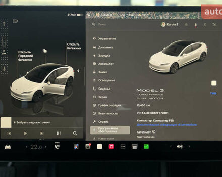 Белый Тесла Модель 3, объемом двигателя 0 л и пробегом 15 тыс. км за 32500 $, фото 13 на Automoto.ua