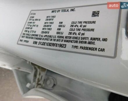 Білий Тесла Модель 3, об'ємом двигуна 0 л та пробігом 7 тис. км за 21700 $, фото 5 на Automoto.ua