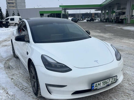 Белый Тесла Модель 3, объемом двигателя 0 л и пробегом 145 тыс. км за 16500 $, фото 1 на Automoto.ua