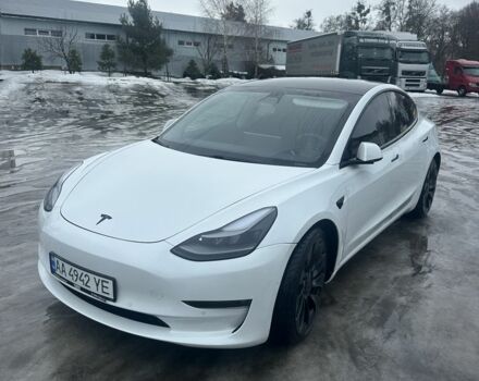 Белый Тесла Модель 3, объемом двигателя 0 л и пробегом 118 тыс. км за 21500 $, фото 1 на Automoto.ua