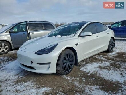 Белый Тесла Модель 3, объемом двигателя 0 л и пробегом 55 тыс. км за 4900 $, фото 1 на Automoto.ua
