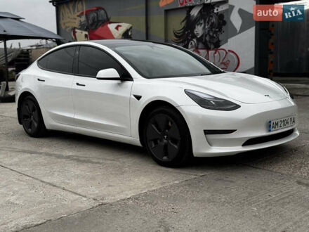 Тесла Модель 3 2022 у Житомирі на Automoto.ua Білий Тесла Модель 3, об'ємом двигуна 0 л та пробігом 39 тис. км за 24999 $, фото 1 на Automoto.ua