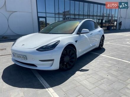 Белый Тесла Модель 3, объемом двигателя 0 л и пробегом 78 тыс. км за 24990 $, фото 1 на Automoto.ua