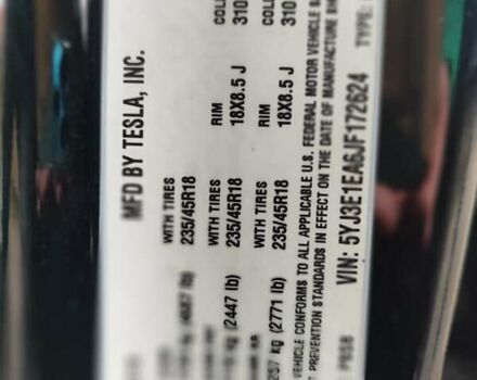 Черный Тесла Модель 3, объемом двигателя 0 л и пробегом 140 тыс. км за 10700 $, фото 8 на Automoto.ua