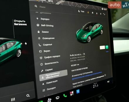 Черный Тесла Модель 3, объемом двигателя 0 л и пробегом 107 тыс. км за 17900 $, фото 38 на Automoto.ua