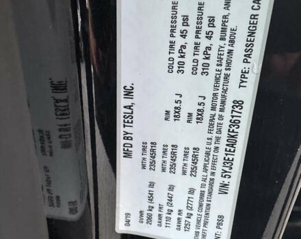 Черный Тесла Модель 3, объемом двигателя 0 л и пробегом 269 тыс. км за 12600 $, фото 38 на Automoto.ua