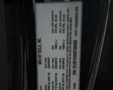 Черный Тесла Модель 3, объемом двигателя 0 л и пробегом 132 тыс. км за 14999 $, фото 32 на Automoto.ua