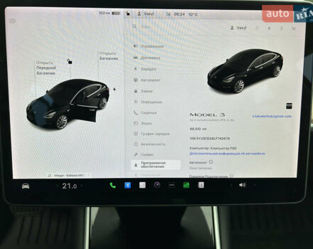 Черный Тесла Модель 3, объемом двигателя 0 л и пробегом 68 тыс. км за 17300 $, фото 14 на Automoto.ua