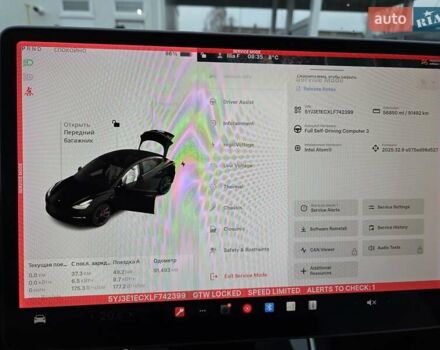 Чорний Тесла Модель 3, об'ємом двигуна 0 л та пробігом 91 тис. км за 21700 $, фото 24 на Automoto.ua