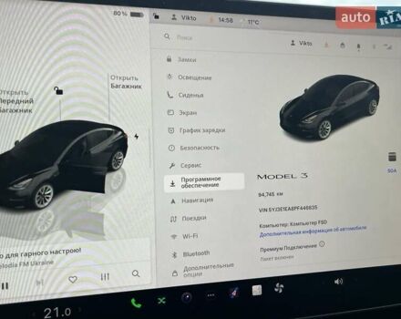 Чорний Тесла Модель 3, об'ємом двигуна 0 л та пробігом 96 тис. км за 20000 $, фото 7 на Automoto.ua