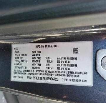 Черный Тесла Модель 3, объемом двигателя 0 л и пробегом 53 тыс. км за 6900 $, фото 11 на Automoto.ua