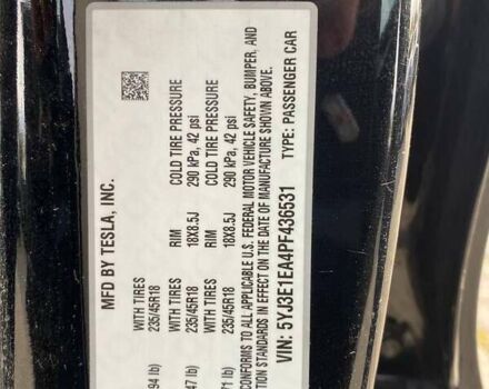 Чорний Тесла Модель 3, об'ємом двигуна 0 л та пробігом 49 тис. км за 20600 $, фото 19 на Automoto.ua