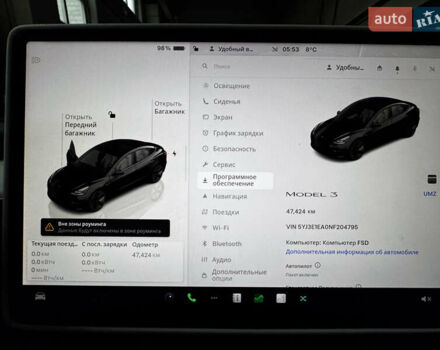 Чорний Тесла Модель 3, об'ємом двигуна 0 л та пробігом 47 тис. км за 22300 $, фото 24 на Automoto.ua