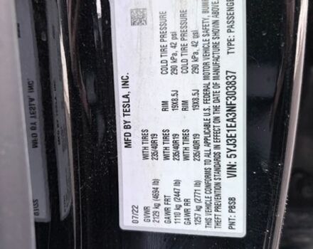Чорний Тесла Модель 3, об'ємом двигуна 0 л та пробігом 89 тис. км за 18499 $, фото 17 на Automoto.ua