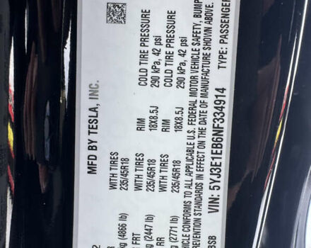 Чорний Тесла Модель 3, об'ємом двигуна 0 л та пробігом 88 тис. км за 19500 $, фото 42 на Automoto.ua