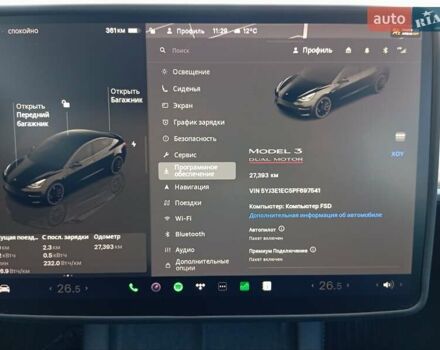 Чорний Тесла Модель 3, об'ємом двигуна 0 л та пробігом 27 тис. км за 25000 $, фото 15 на Automoto.ua