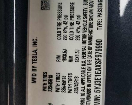 Чорний Тесла Модель 3, об'ємом двигуна 0 л та пробігом 36 тис. км за 15400 $, фото 11 на Automoto.ua