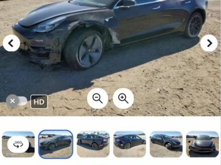 Черный Тесла Модель 3, объемом двигателя 0 л и пробегом 77 тыс. км за 12700 $, фото 1 на Automoto.ua