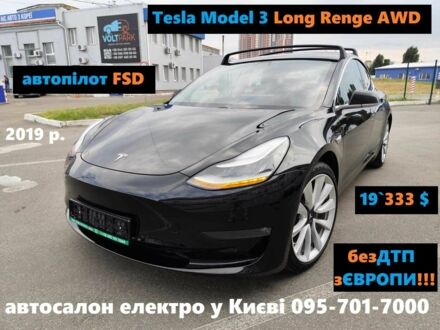 Тесла Модель 3 2019 у Києві на Automoto.ua Чорний Тесла Модель 3, об'ємом двигуна 0 л та пробігом 179 тис. км за 19333 $, фото 1 на Automoto.ua