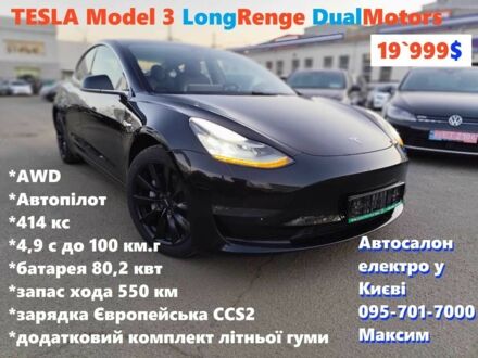 Тесла Модель 3 2019 у Києві на Automoto.ua Чорний Тесла Модель 3, об'ємом двигуна 0 л та пробігом 152 тис. км за 18999 $, фото 1 на Automoto.ua