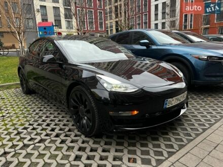Черный Тесла Модель 3, объемом двигателя 0 л и пробегом 39 тыс. км за 21700 $, фото 1 на Automoto.ua
