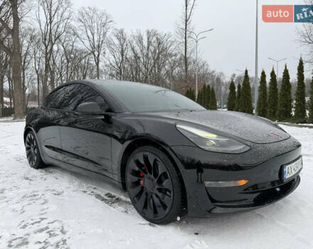 Черный Тесла Модель 3, объемом двигателя 0 л и пробегом 49 тыс. км за 25500 $, фото 1 на Automoto.ua