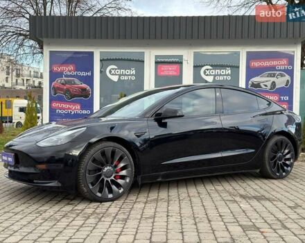 Чорний Тесла Модель 3, об'ємом двигуна 0 л та пробігом 75 тис. км за 27500 $, фото 1 на Automoto.ua