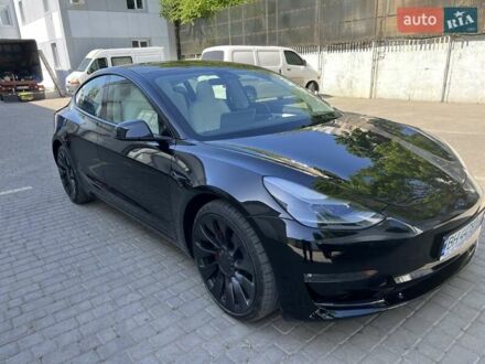 Черный Тесла Модель 3, объемом двигателя 0 л и пробегом 2 тыс. км за 29950 $, фото 1 на Automoto.ua