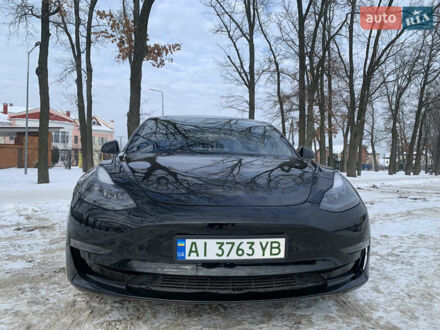 Черный Тесла Модель 3, объемом двигателя 0 л и пробегом 45 тыс. км за 21000 $, фото 1 на Automoto.ua