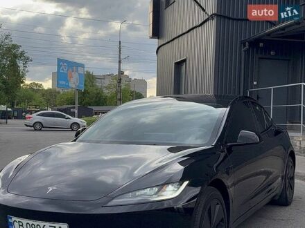 Черный Тесла Модель 3, объемом двигателя 0 л и пробегом 42 тыс. км за 25000 $, фото 1 на Automoto.ua