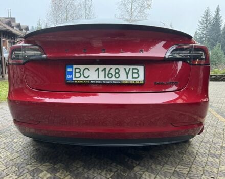 Красный Тесла Модель 3, объемом двигателя 0 л и пробегом 129 тыс. км за 20500 $, фото 1 на Automoto.ua