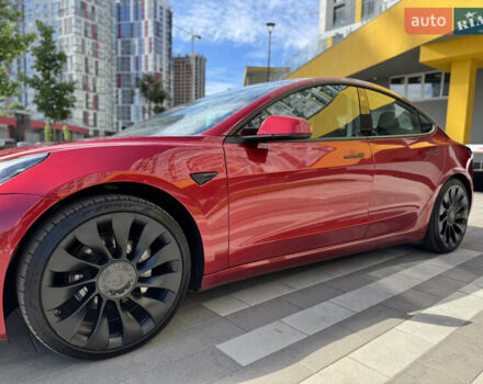 Красный Тесла Модель 3, объемом двигателя 0 л и пробегом 108 тыс. км за 15600 $, фото 1 на Automoto.ua