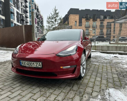Красный Тесла Модель 3, объемом двигателя 0 л и пробегом 105 тыс. км за 18999 $, фото 1 на Automoto.ua