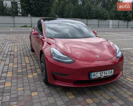 Красный Тесла Модель 3, объемом двигателя 0 л и пробегом 67 тыс. км за 16000 $, фото 2 на Automoto.ua
