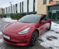 Красный Тесла Модель 3, объемом двигателя 0 л и пробегом 93 тыс. км за 17500 $, фото 1 на Automoto.ua