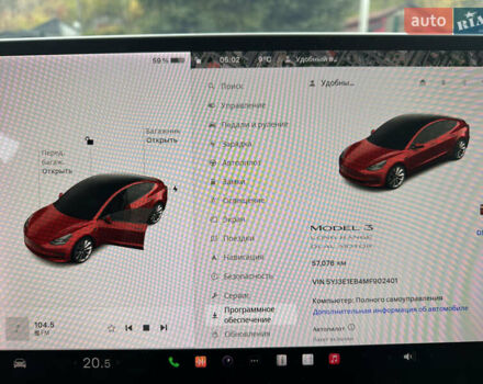 Тесла Модель 3 2021 у Черкасах на Automoto.ua Червоний Тесла Модель 3, об'ємом двигуна 0 л та пробігом 57 тис. км за 20200 $, фото 10 на Automoto.ua